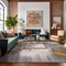 World Rug Gallery Bari Contemporary Abstract Art Area Rug 5' X 7' Yellow 4055YELLOW5X7 - alternate 2